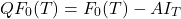 \[QF_0(T) = F_0(T) - AI_T\]