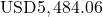 \text{USD}5,484.06