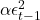 \alpha \epsilon_{t-1}^2
