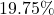 19.75\%