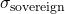 \sigma_{\text{sovereign}}