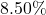 Rendered by QuickLaTeX.com 8.50\%