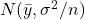 N(\bar{y}, \sigma^2/n)