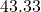 Rendered by QuickLaTeX.com 43.33
