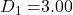 D_1 = $3.00