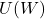 U(W)