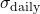 \sigma_{\text{daily}}