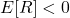 E[R] < 0