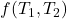 f(T_1, T_2)