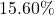 15.60\%