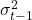 \sigma_{t-1}^2