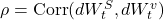 \rho = \text{Corr}(dW_t^S, dW_t^v)