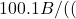 100.1B / ((