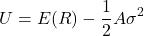 \[U = E(R) - \frac{1}{2} A \sigma^2\]