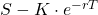 S - K \cdot e^{-rT}