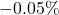-0.05\%