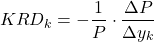 \[KRD_k = -\frac{1}{P} \cdot \frac{\Delta P}{\Delta y_k}\]