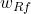 w_{Rf}
