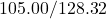 105.00 / 128.32