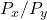 P_x / P_y