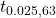 t_{0.025, 63}